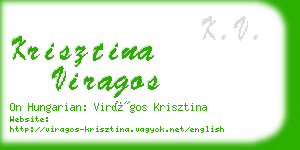 krisztina viragos business card